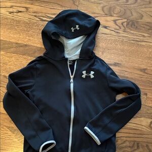 Under Armour Kids Black Zip-Up Hoodie